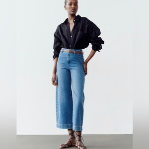 Zara high waisted z1975 jeans cropped sz 6